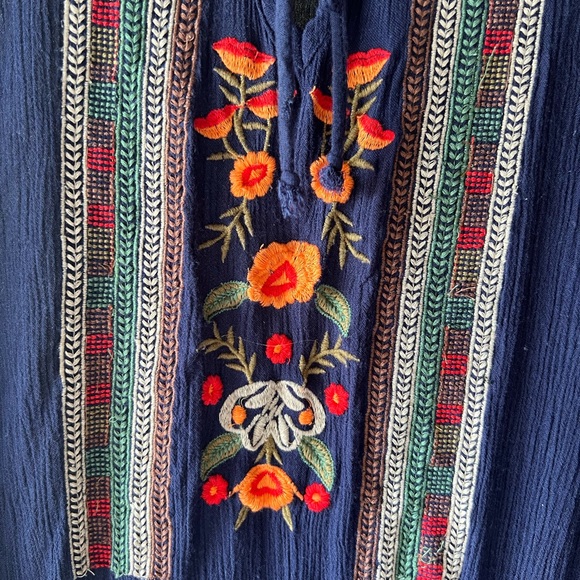 Embroidered Blue Dress/Tunic - Picture 3 of 6